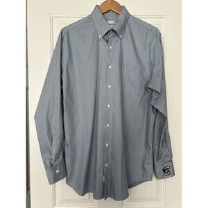 Peter Millar Creighton Bluejays Button Down Shirt Blue Check Size Large